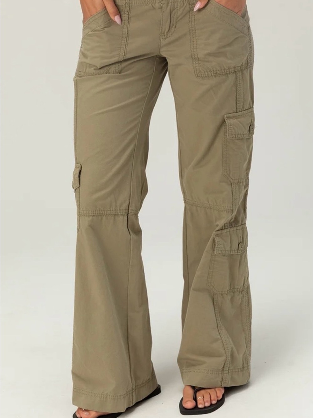 Silver Jeans Olive Bootcut Cargo Pants